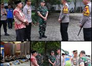 Sinergitas TNI/Polri Terjalin Erat, Dandim 0822 Bondowoso Hadiri Penyambutan Kapolda Jatim