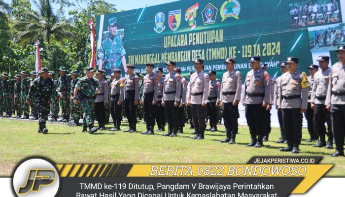 TMMD ke-119 Ditutup, Pangdam V Brawijaya Perintahkan Rawat Hasil Yang Dicapai Untuk Kemaslahatan Masyarakat