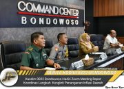 Kasdim 0822 Bondowoso Hadiri Zoom Meeting Rapat Koordinas Langkah Kongkrit Penanganan Inflasi Daerah