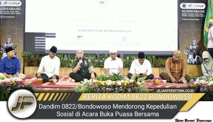 Dandim 0822/Bondowoso Mendorong Kepedulian Sosial di Acara Buka Puasa Bersama