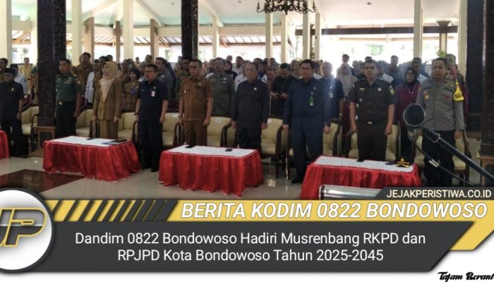 Dandim 0822 Bondowoso Hadiri Musrenbang RKPD dan RPJPD Kota Bondowoso Tahun 2025-2045