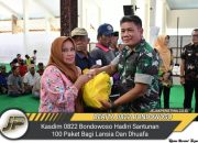 Kasdim 0822 Bondowoso Hadiri Santunan 100 Paket Bagi Lansia Dan Dhuafa