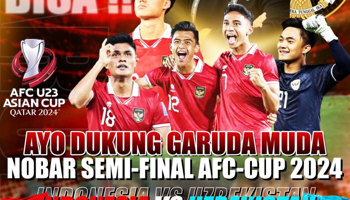 Ramaikan !! Nobar Akbar Antara Timnas Indonesia VS Uzbekistan di Pendopo Kabupaten Bondowoso dan Dapatkan Door Prize Menarik