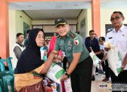 Kasdim 0822 Bondowoso Hadiri Bantuan Pangan Cadangan Beras Bersama Forkopimda