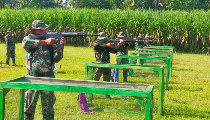 Pertahanankan Kemampuan Menembak, Kodim 0822 Bondowoso Gelar Latbak Jatri