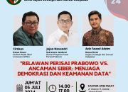 Diskusi Perisai Prabowo dan SMSI:Menjaga Data Nasional dari Ancaman Serangan Siber