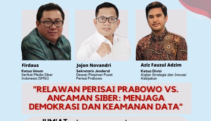 Diskusi Perisai Prabowo dan SMSI:Menjaga Data Nasional dari Ancaman Serangan Siber