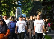 DANDIM 0822 Bondowoso Hadiri Jalan Sehat HUT Bhayangkara Ke-78