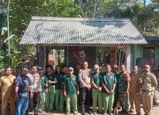 Babinsa Posramil Jambesari Hadiri Kegiatan Pembinaan dan Pembagian Seragam Linmas