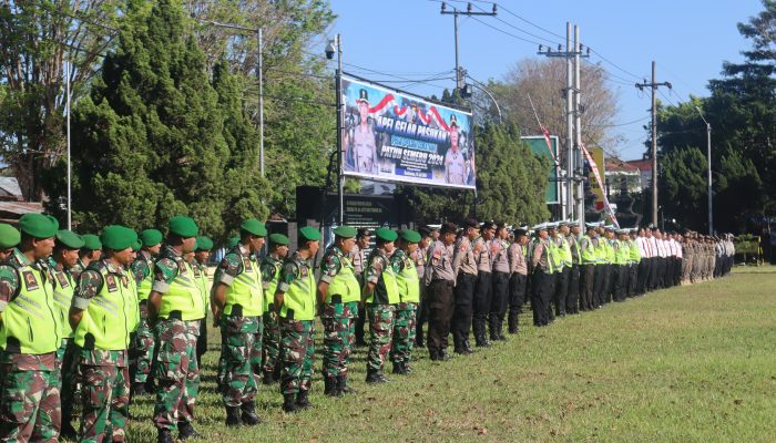 Polres Bondowoso Melaksanakan Apel Gelar Pasukan Ops Patuh Semeru 2024