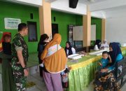 Babinsa Blimbing Serka Ulil Amri Dampingi Posyandu, Upayakan Penurunan Angka Stunting