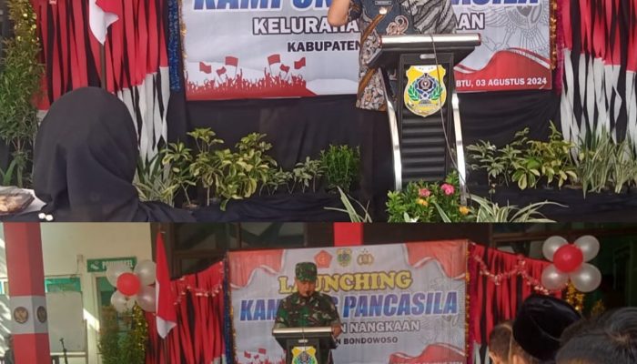 Lounching Perwakilan Kampung Pancasila dalam rangka KASAD AWARD KAMPUNG PANCASILA TAHUN 2024 di Kelurahan Nangkaan