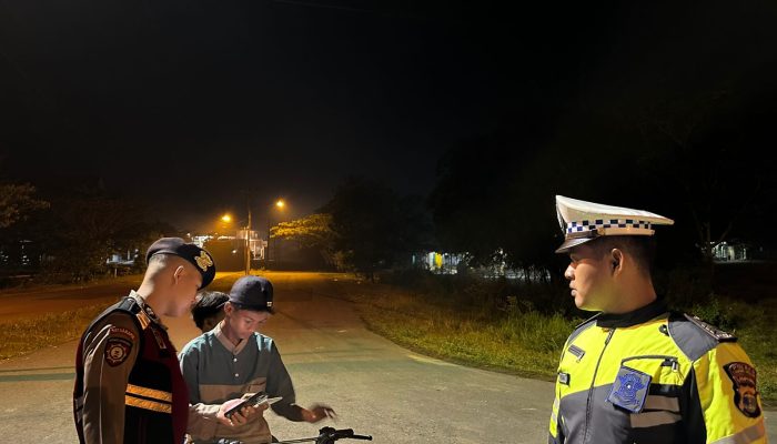 Patroli Malam Akhir Pekan, Polres Pringsewu Amankan Lima Unit Sepeda Motor Tanpa Dokumen