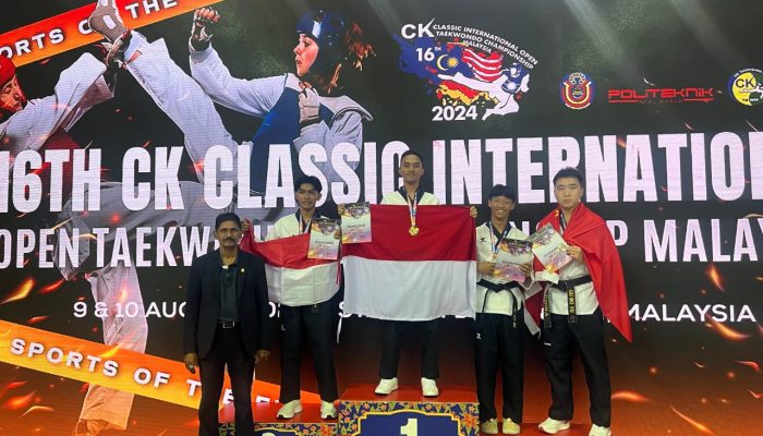 Dua Anggota Polres Probolinggo Kota Ukir Prestasi Pada Kejuaraan Classic International Open Taekwondo Championship Malaysia 2024