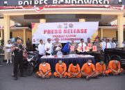 Polres Bondowoso Menggelar Press Release Ungkap Kasus Narkoba dan Tipu Gelap