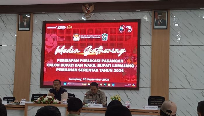 Media Gathering untuk Sosialisasikan Penetapan Calon dan Pengundian Nomor Urut Calon Bupati dan Wakil Bupati Lumajang