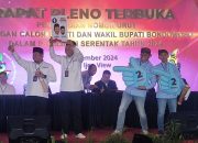 KPU Bondowoso Menggelar Rapat Pleno Terbuka, Pengambilan Nomor Urut Pasangan Calon Bupati dan Wakil Bupati