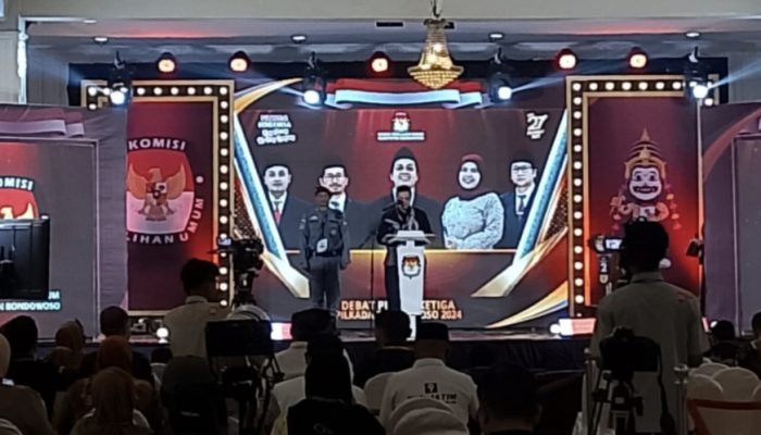 KPU Bondowoso Gelar Debat Publik Ketiga dengan Tema Pajak, APBD, SDA,Lingkungan Hidup, dan Pariwisata