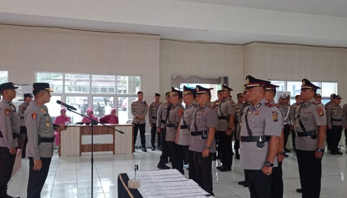 Rotasi Besar-besaran di Polres Pagar Alam Sejumlah Kabag, Kasat dan Kasi di Ganti
