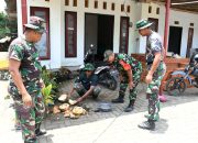 Satgas TMMD Jalin Keakraban dengan Warga Gunosari