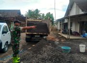 Pastikan Material Batu dan Pasir Lancar, TMMD Ke-123 Kodim 0822 Bondowoso Genjot Distribusi