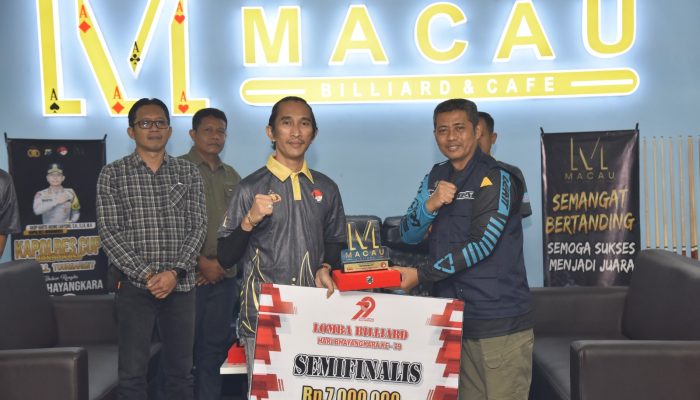 Polres Bondowoso Gelar Event Bilyar Kapolres Cup dalam Rangka Hari Bhayangkara ke-79