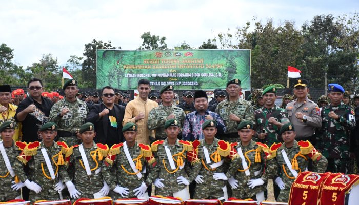 Dandim 0822/Bondowoso Hadiri Upacara Serah Terima Jabatan Danyon 514/SY Dipimpin Danbrigif 9/K