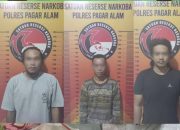 Tiga Pengedar Narkoba Dibekuk di Pagar Alam, Polisi Sita Shabu dan Ganja