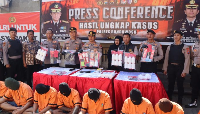 Polres Bondowoso Ungkap Tujuh Kasus Narkoba dan Obat Keras Ilegal, Amankan Sembilan Tersangka Periode Juli–Agustus 2025