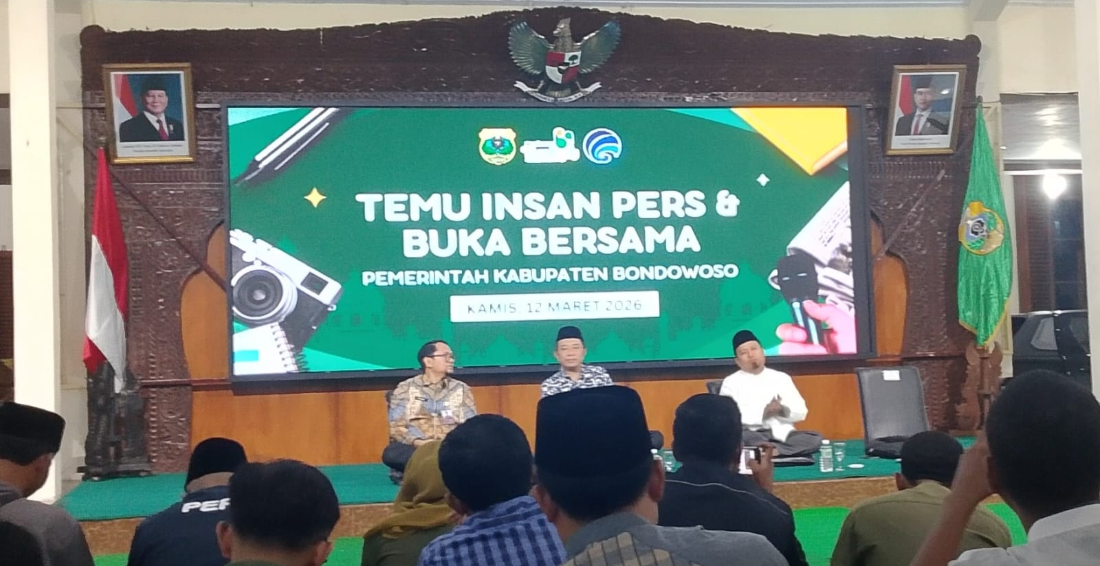 Temu Insan Pers di Pendopo, Bupati Bondowoso Tekankan Pentingnya Informasi Publik
