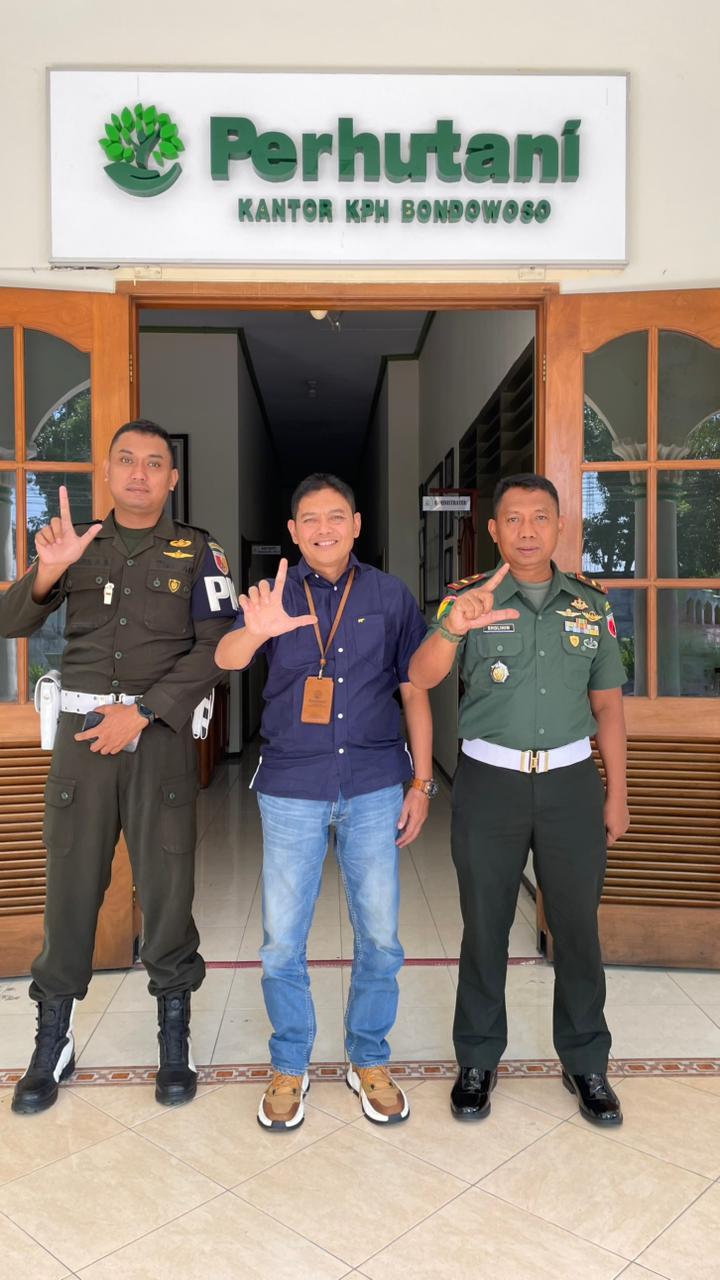 Perhutani KPH Bondowoso Terima Kunjungan Subdenpom, Perkuat Kolaborasi Pengelolaan Hutan