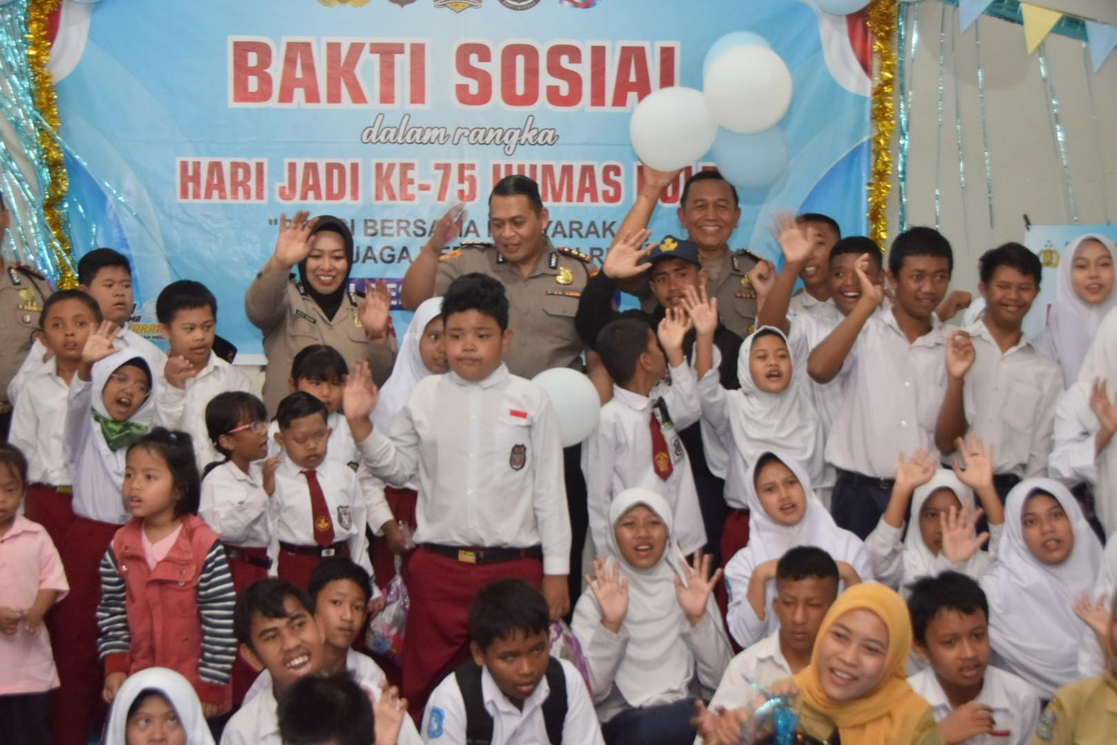 Polres Bondowoso Peringati HUT Humas Polri ke-75 Bersama Anak Berkebutuhan Khusus